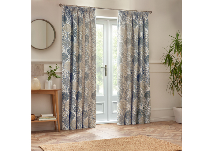 Ophelia Pencil Pleat, Wedgewood - Ready Made Curtains - Image 7